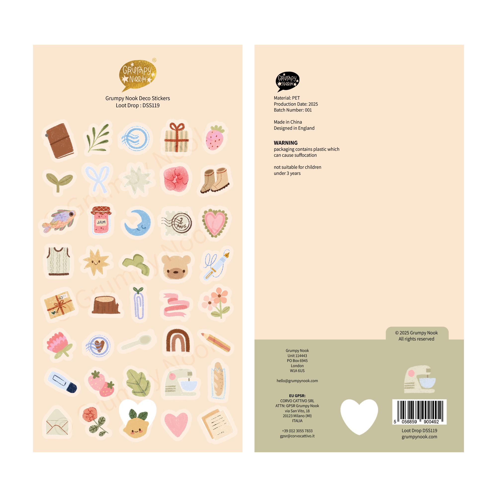 Loot Drop Deco Sticker Sheet: Case of 10