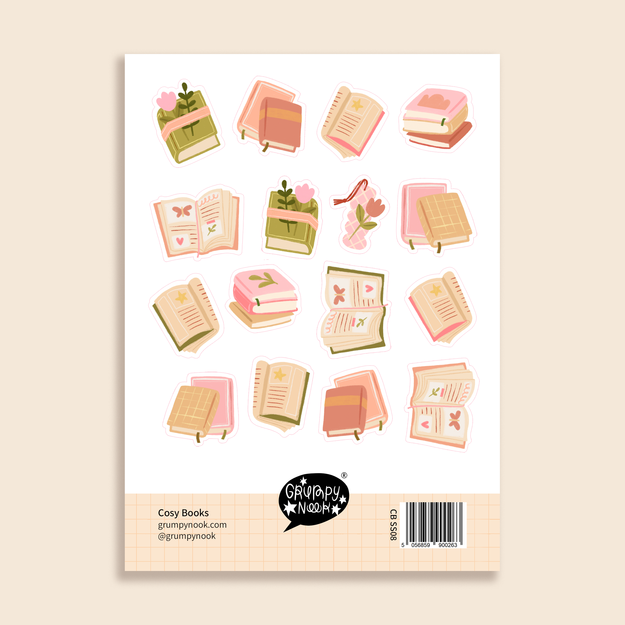 Cosy Books Sticker Sheet: Case of 10