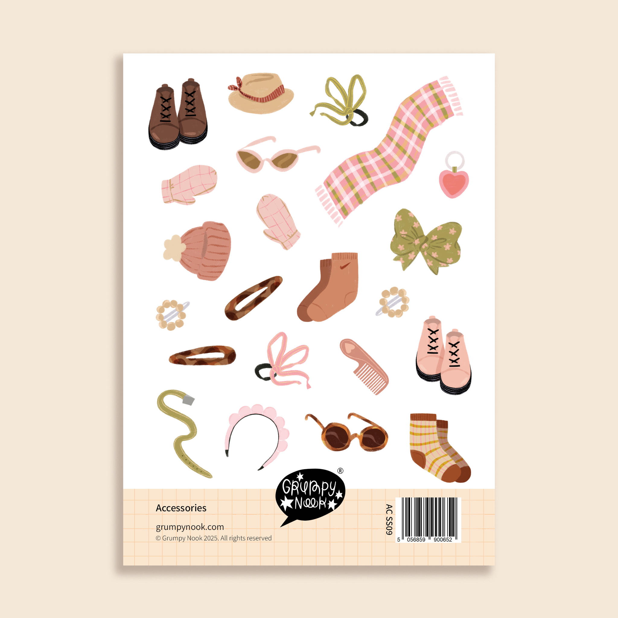 Accessories Sticker Sheet: Case of 10