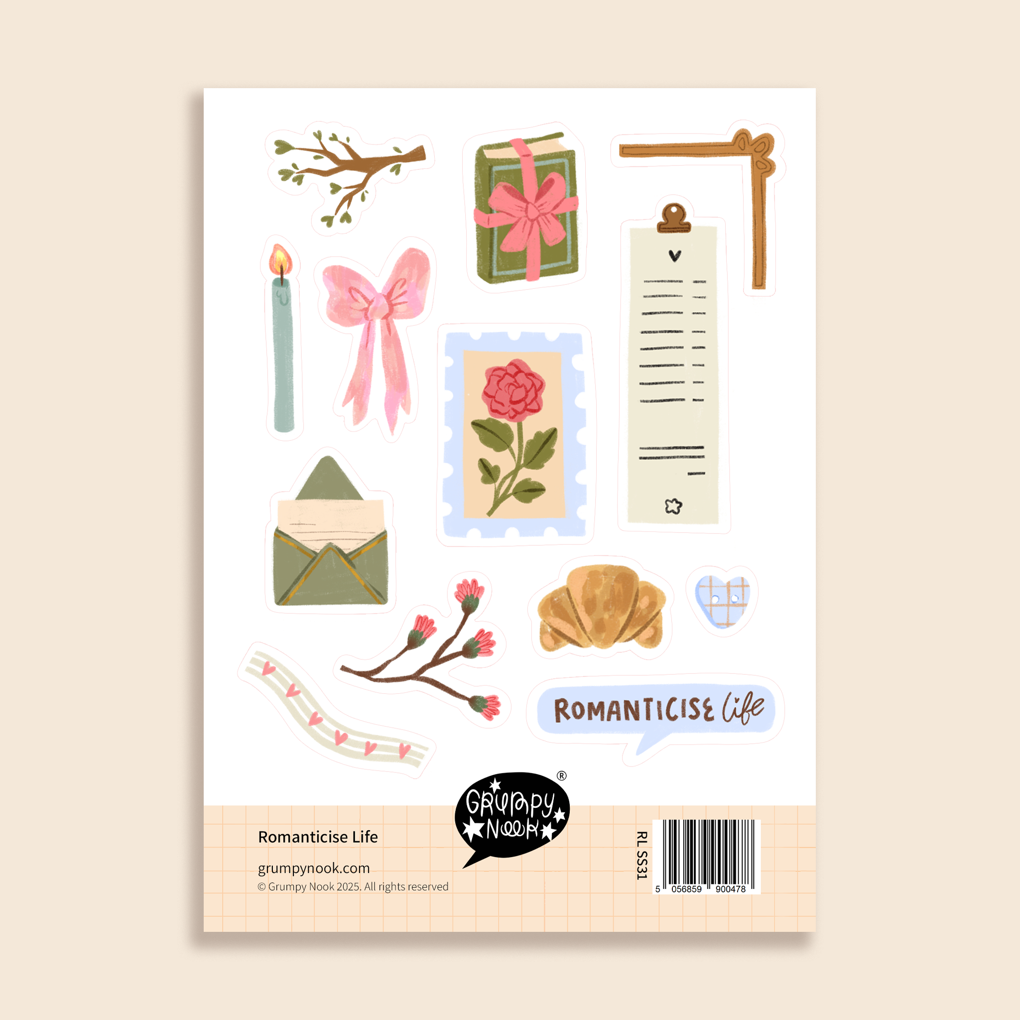 Romanticise Life Sticker Sheet: Case of 10