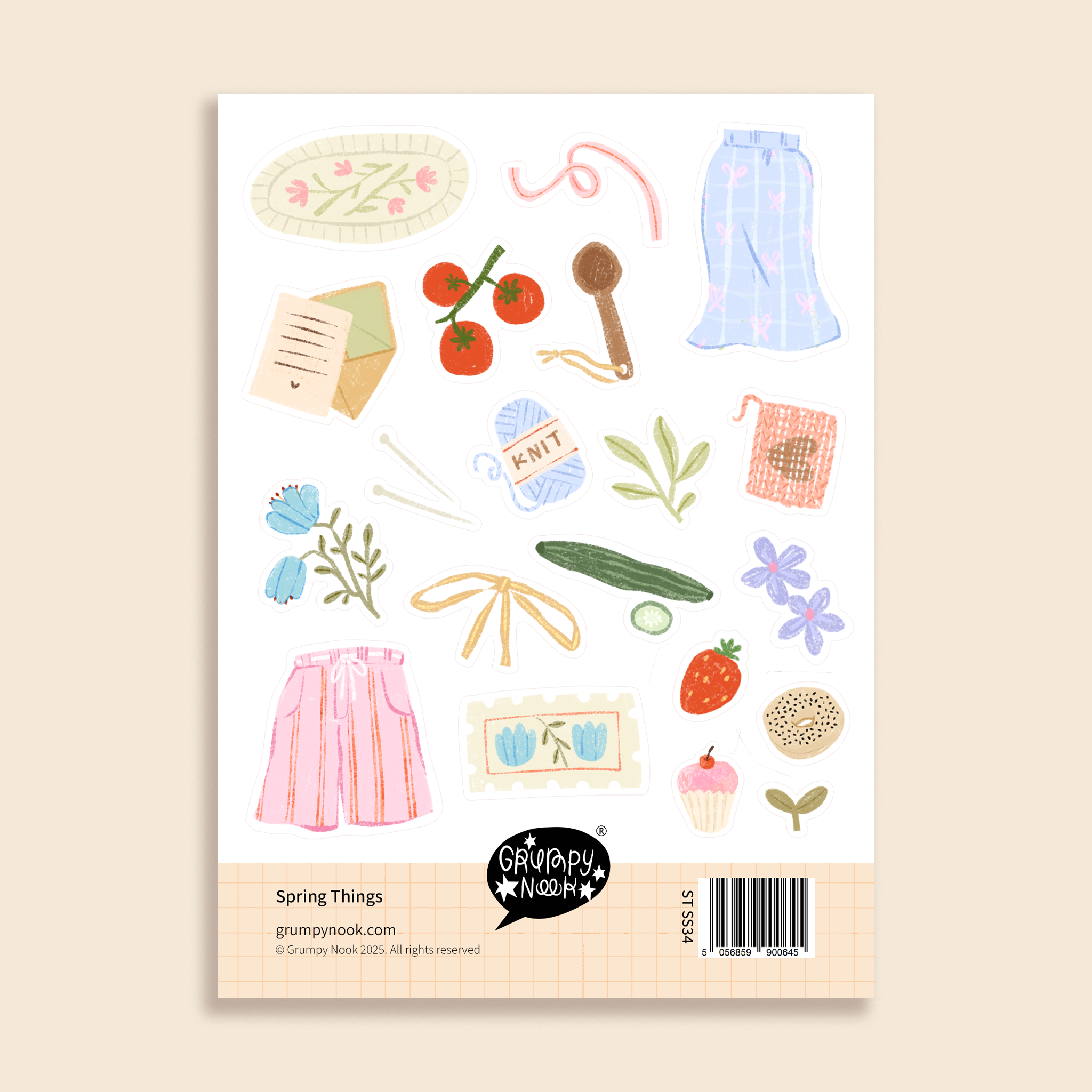 PRE ORDER: Spring Things Sticker Sheet: Case of 10