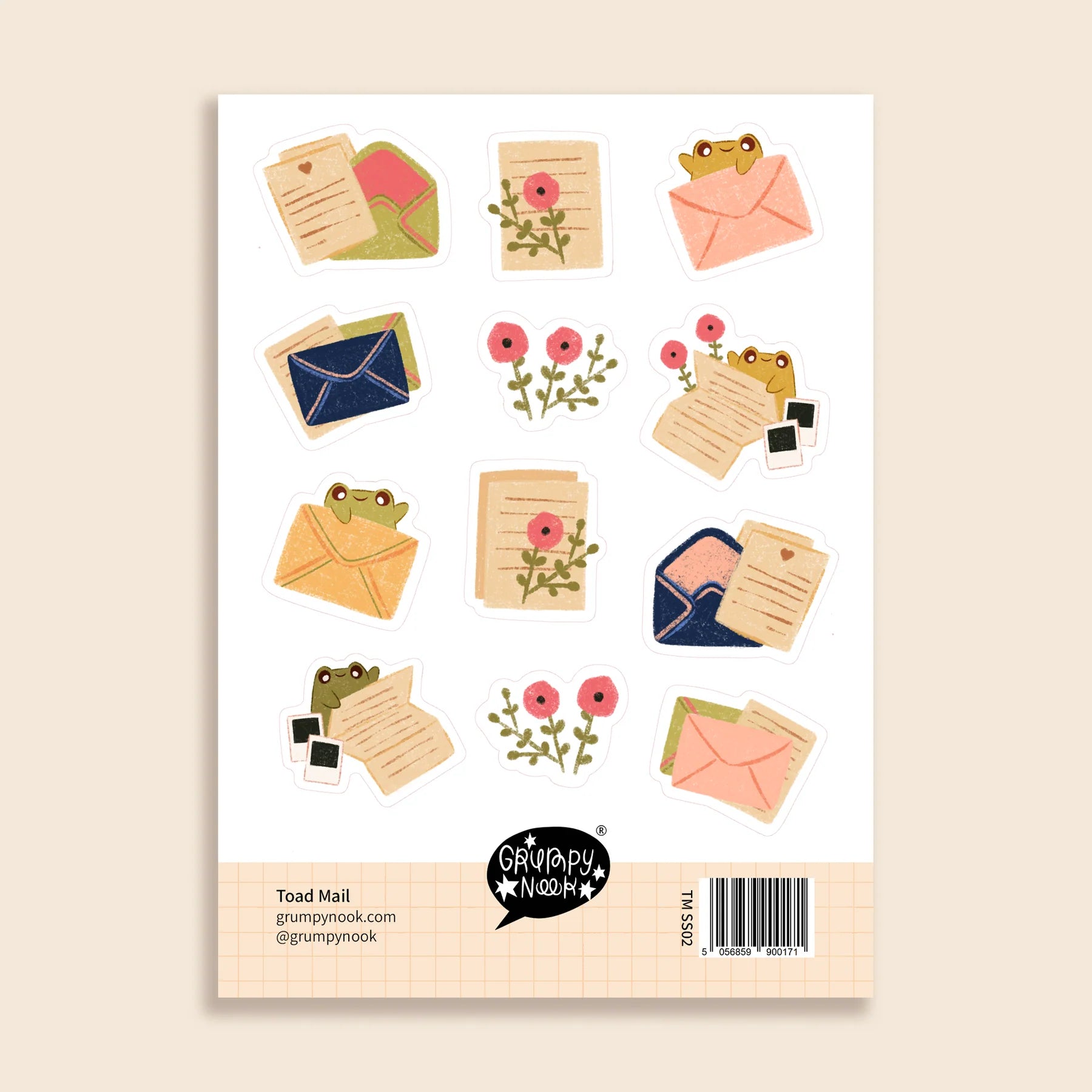 Toad Mail Sticker Sheet: Case of 10