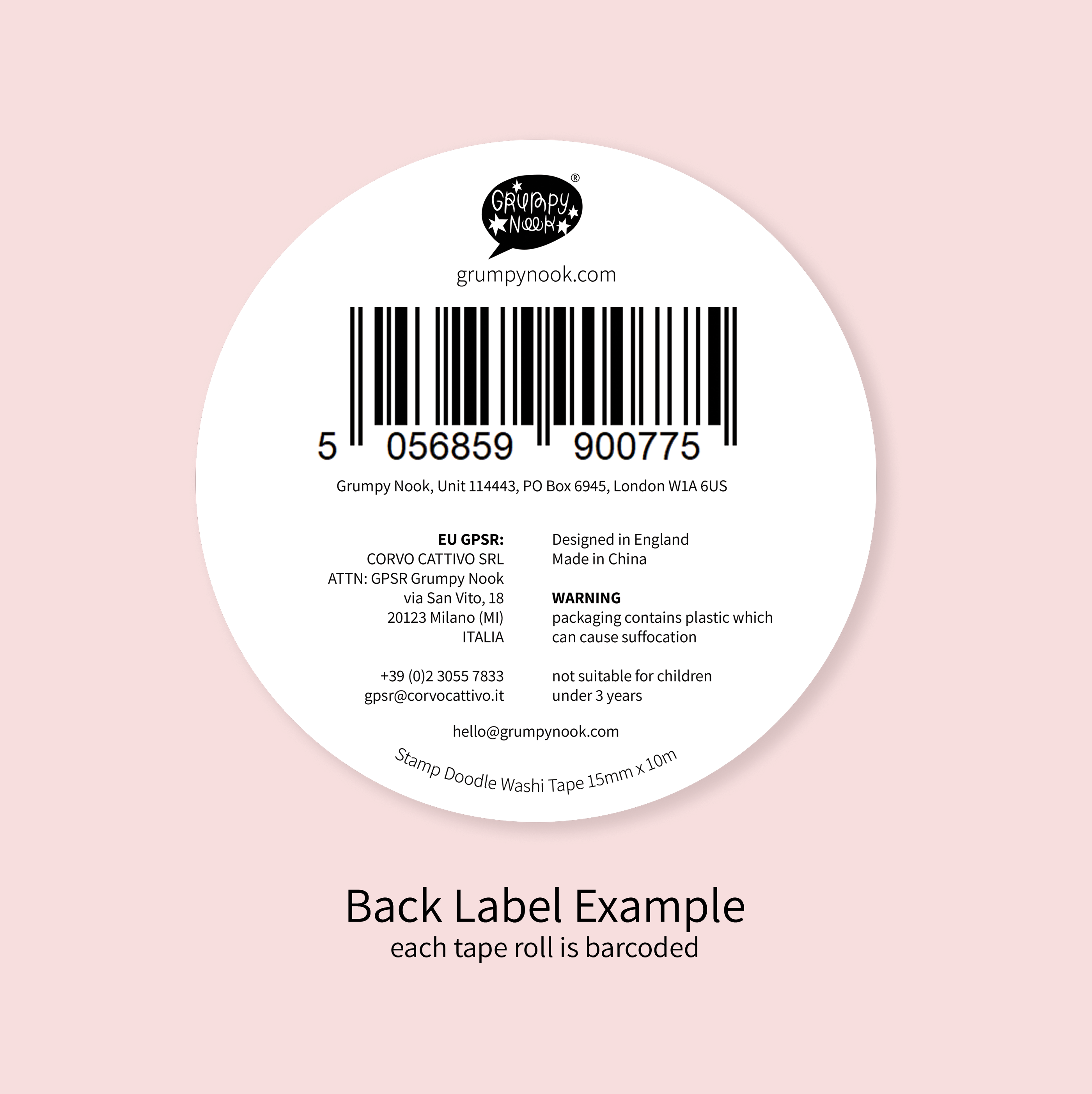 PRE ORDER Bear Likes Radish Washi Tape: Case of 10