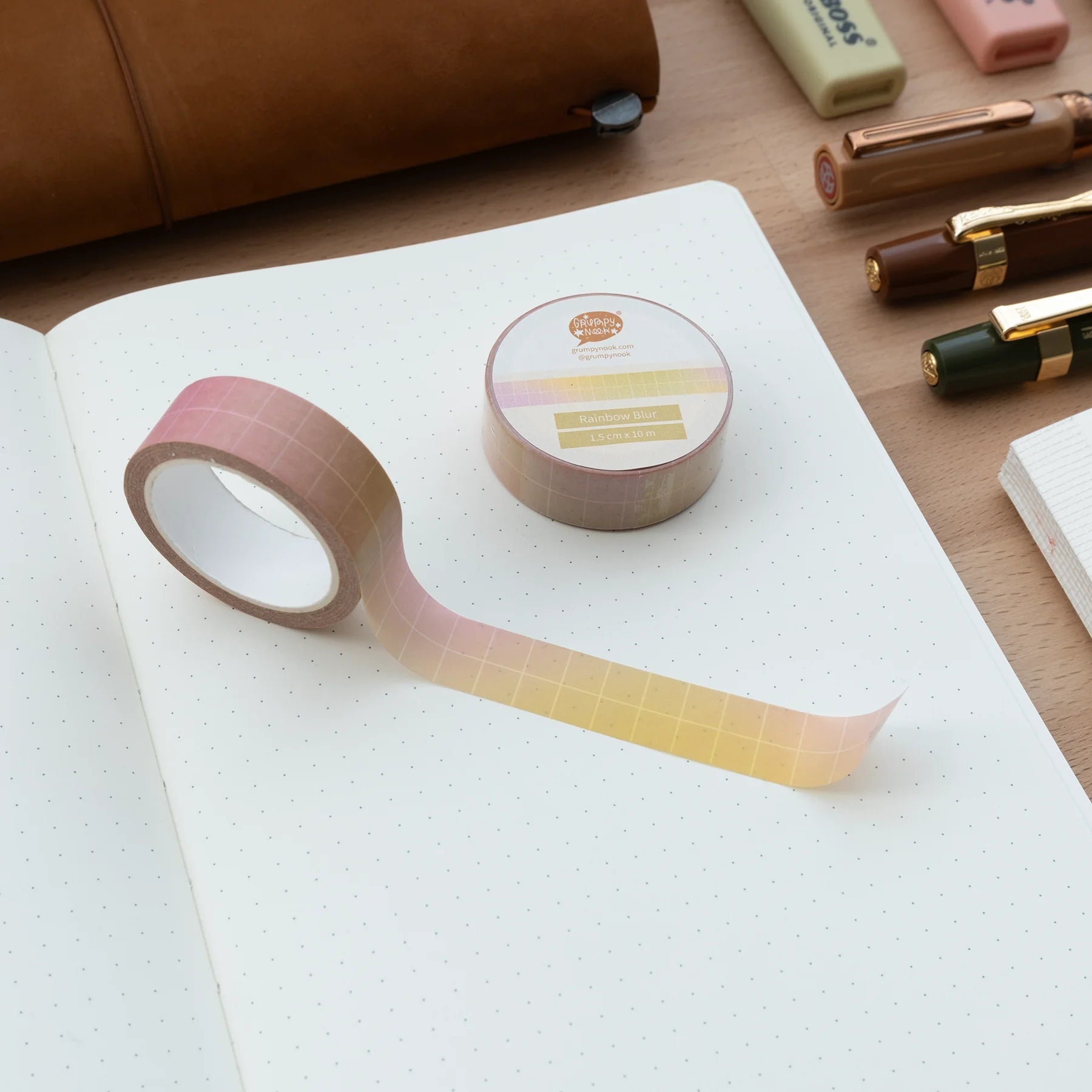 Rainbow Blur Washi Tape: Case of 10