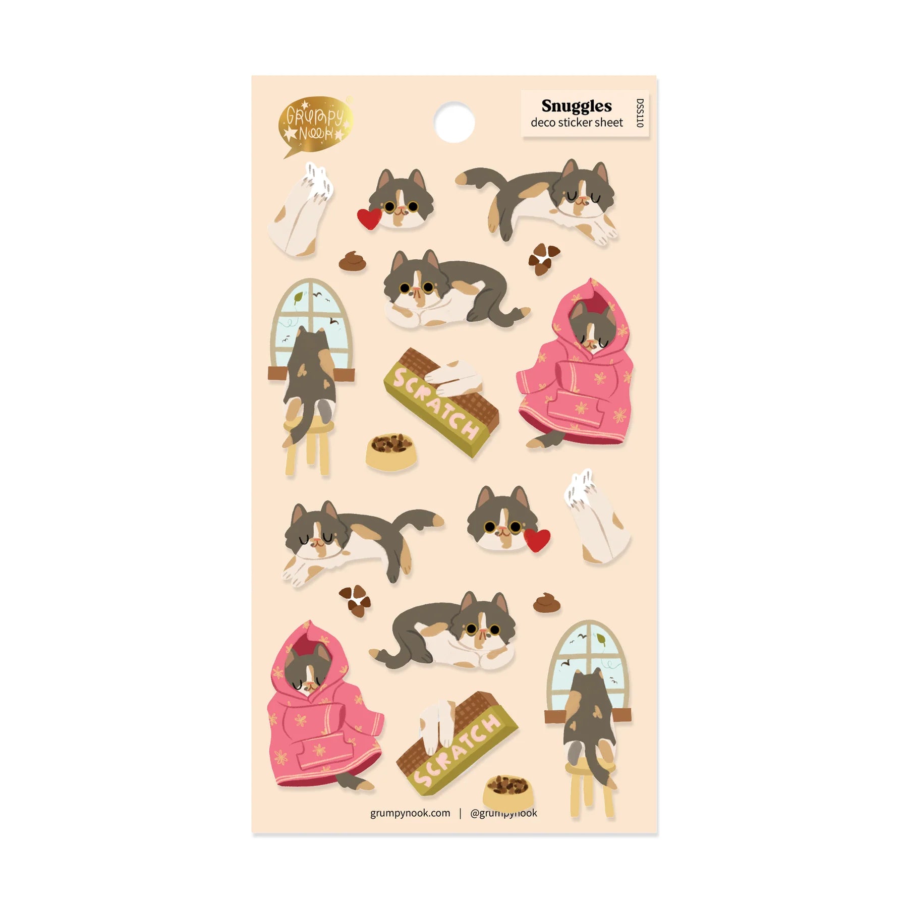 Snuggles Deco Sticker Sheet: Case of 10